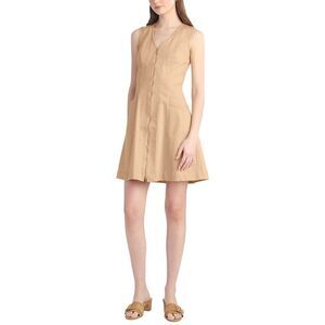 Draper James Womens Sienna Sleeveless V-Neck Mini Dress
